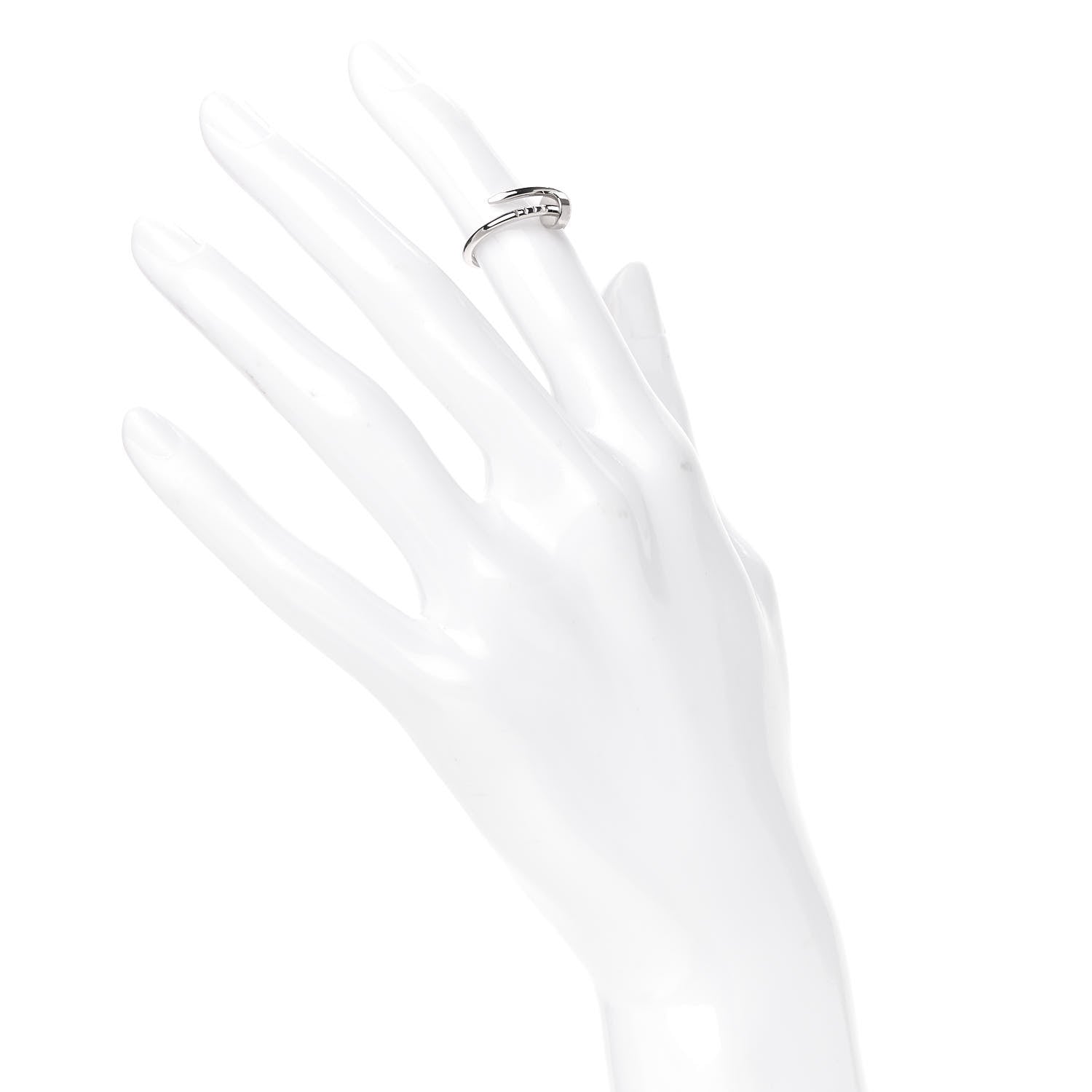 Cartier 18K White Gold Small Juste Un Clou Ring 48 4.5 2 of 6