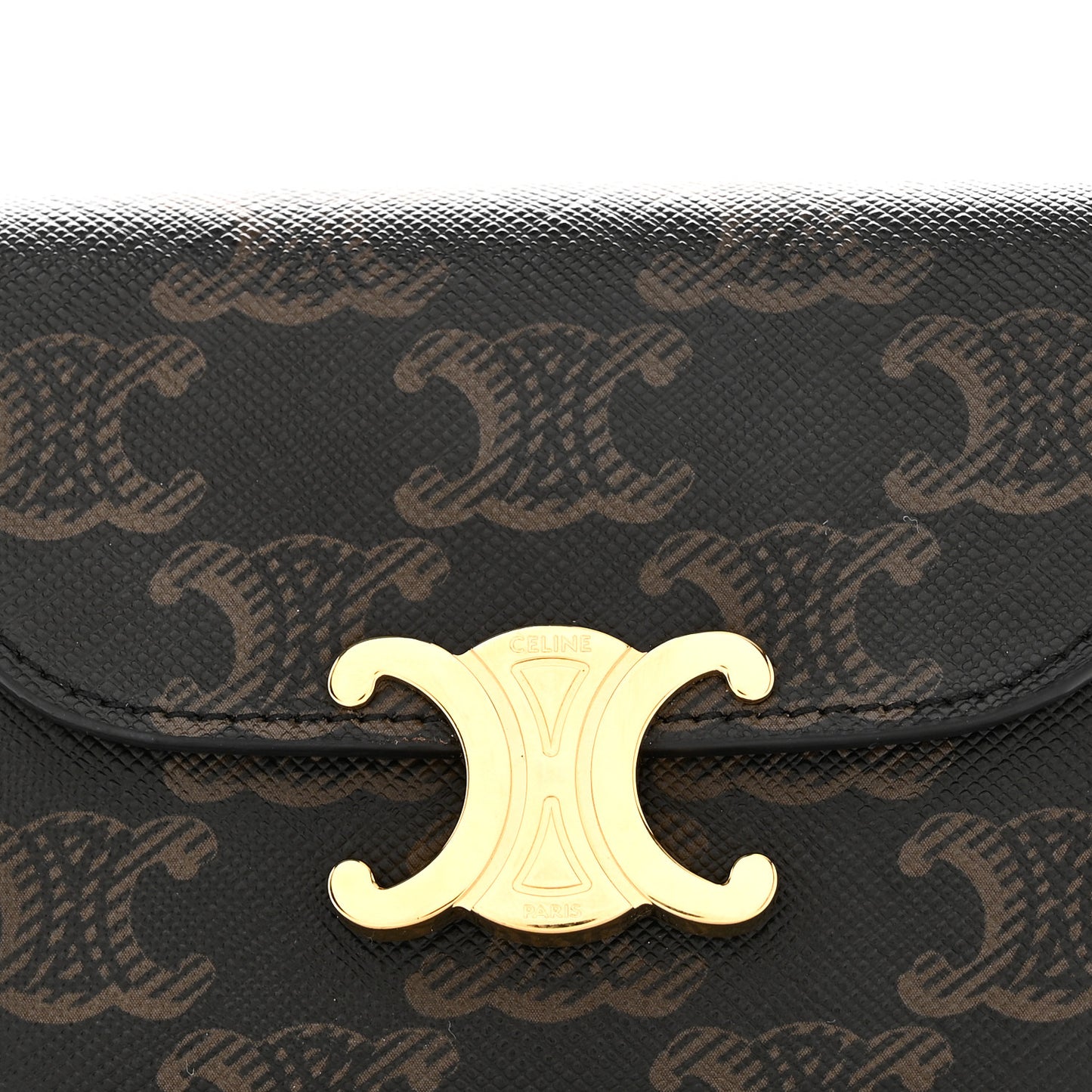 Triomphe Canvas Small Triomphe Wallet Tan