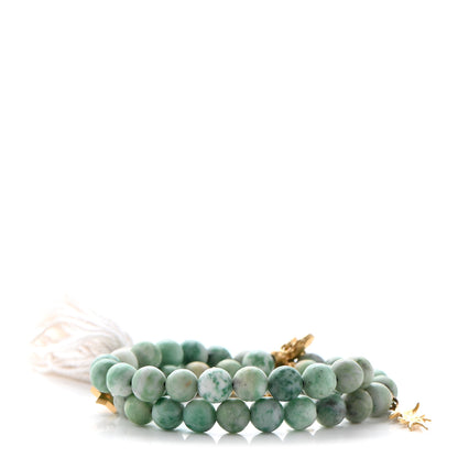 Christian Dior Metal Gray Hawk Jardin Double Bracelet Green Gold 1 of 8