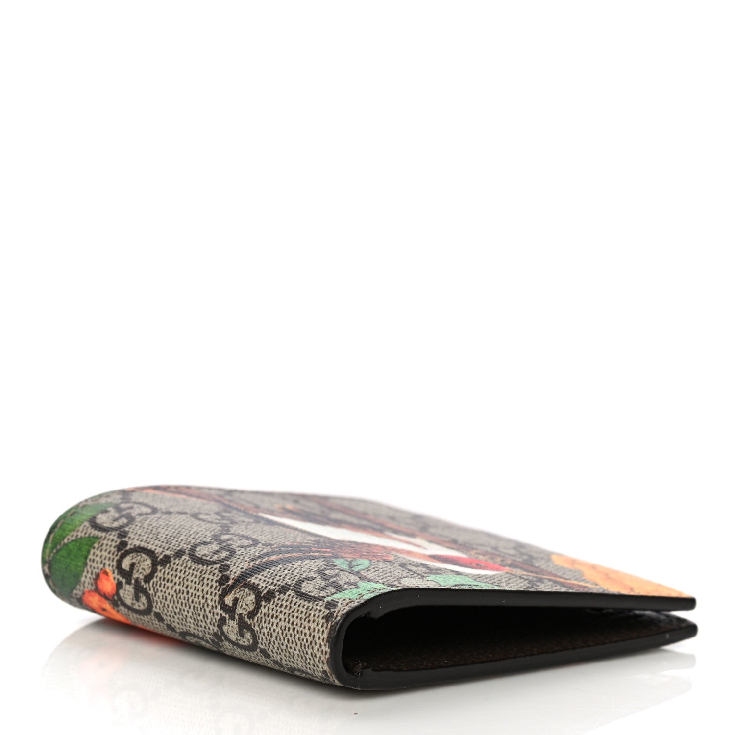 Gucci GG Supreme Monogram Tian Bi-Fold Wallet Beige Multicolor New Acero 4 of 10
