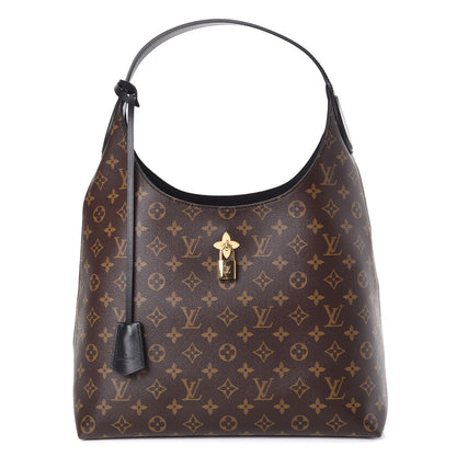 Louis Vuitton Monogram Flower Hobo Black 1 of 8