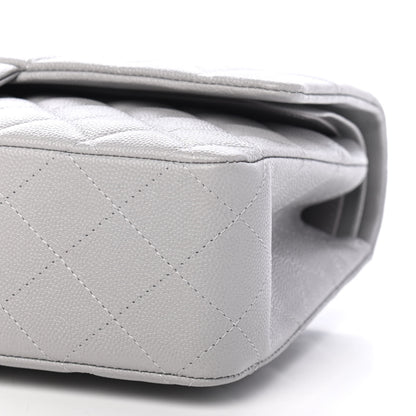 Chanel Caviar Quilted Medium Double Flap Grey 8 of 8