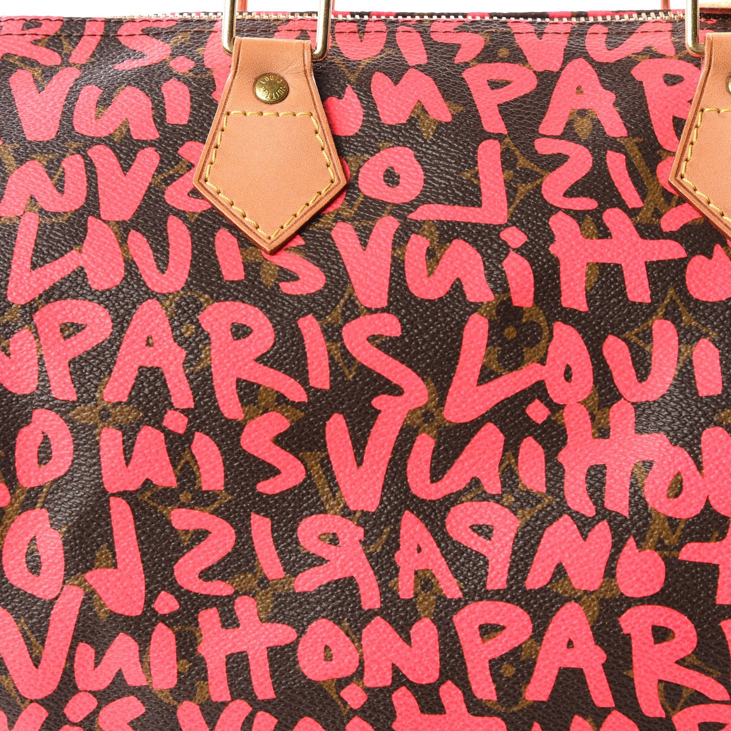 Monogram Graffiti Speedy 30 Fuchsia