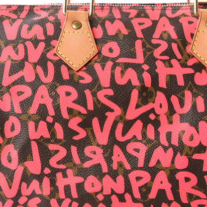 Louis Vuitton Monogram Graffiti Speedy 30 Fuchsia 11 of 11