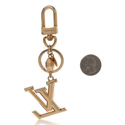 Louis Vuitton LV Facettes Bag Charm Key Holder Gold 2 of 4