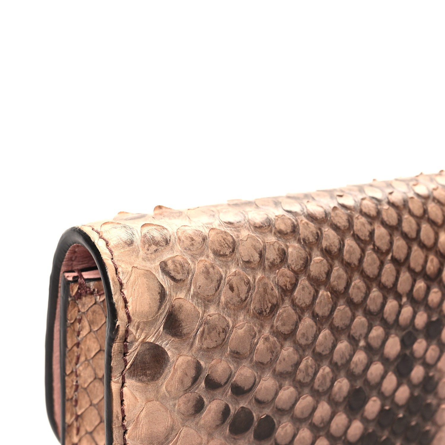 Gucci Snakeskin Pearly GG Marmont Clutch Taffy 12 of 12