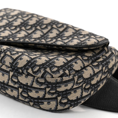Christian Dior Oblique World Tour Saddle Belt Bag Beige Black 9 of 9