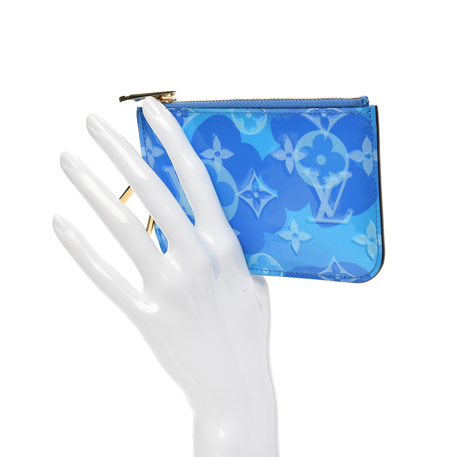 Louis Vuitton Vernis Valentine Key Pouch Light Blue 2 of 7
