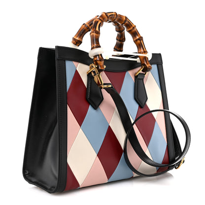 Gucci Calfskin Lovelight Small Diana Tote Bag Mystic White Paradise Cloude Multicolor 3 of 10