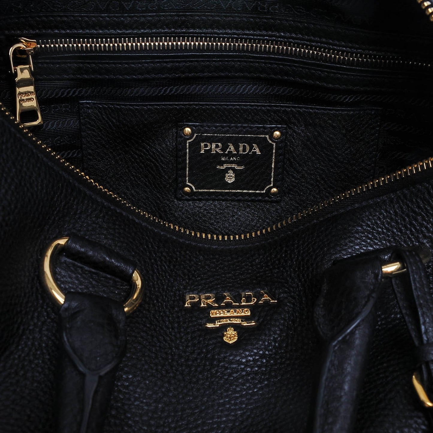 Vitello Daino Boston Bag Nero Black