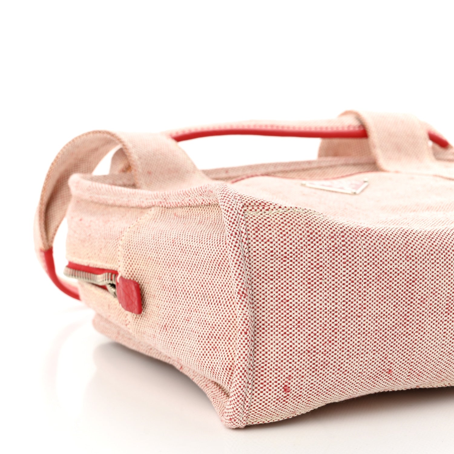 Prada Canvas Misto Lino Shopping Tote Natural Rose 8 of 10