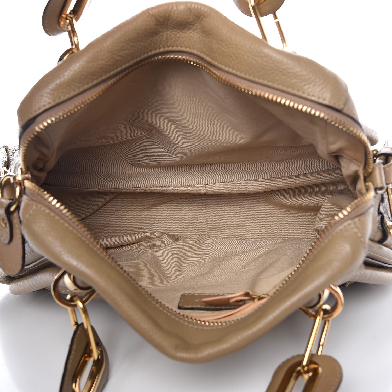 Chloe Calfskin Medium Paraty Barbour Khaki 6 of 13