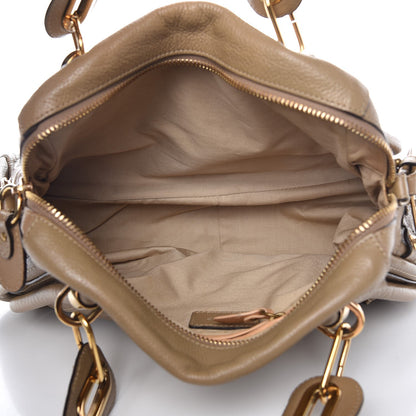Chloe Calfskin Medium Paraty Barbour Khaki 6 of 13