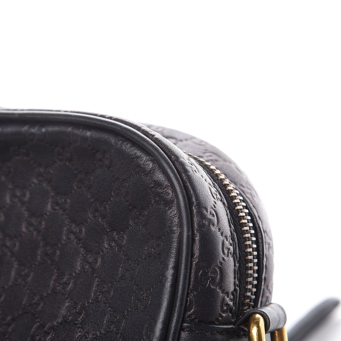 Microguccissima Sunshine Disco Crossbody Bag Black