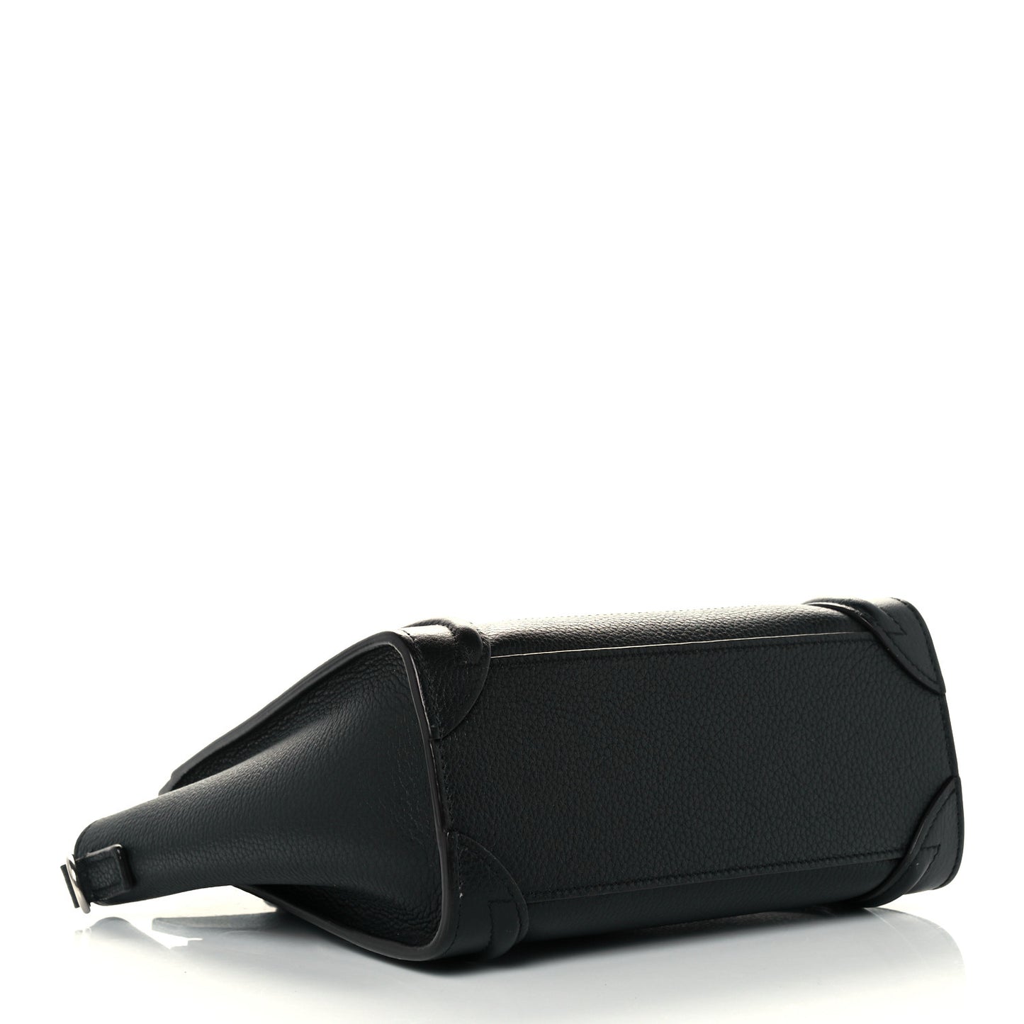 Drummed Calfskin Nano Luggage Black