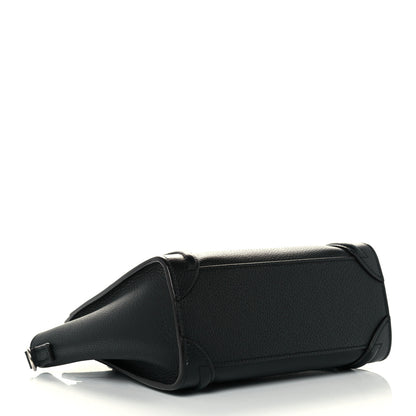 Celine Drummed Calfskin Nano Luggage Black 4 of 16