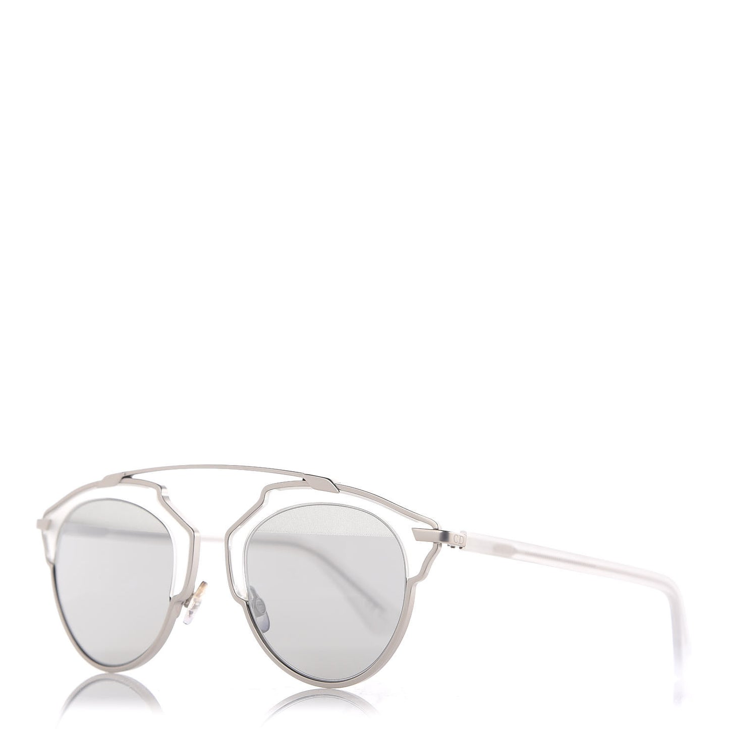 Mirrored So Real Sunglasses Matte Silver