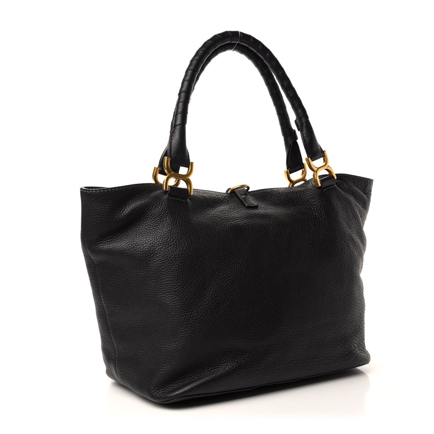 Calfskin Large New Marcie Tote Black