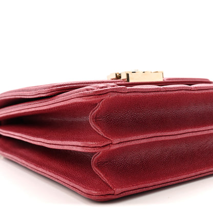 Chanel Caviar Quilted North South Boy Flap Red 9 of 10