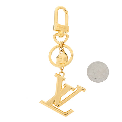 Louis Vuitton LV Facettes Bag Charm Key Holder Gold 2 of 3