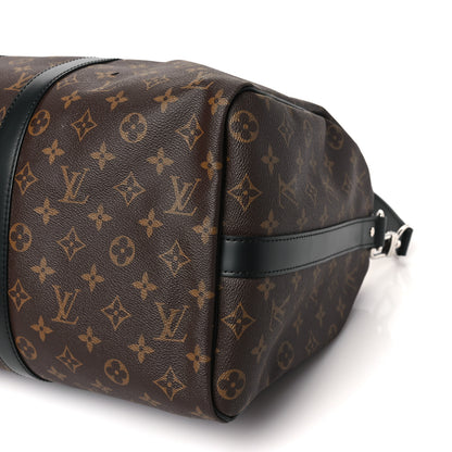 Louis Vuitton Monogram Macassar Keepall Bandouliere 45 6 of 7