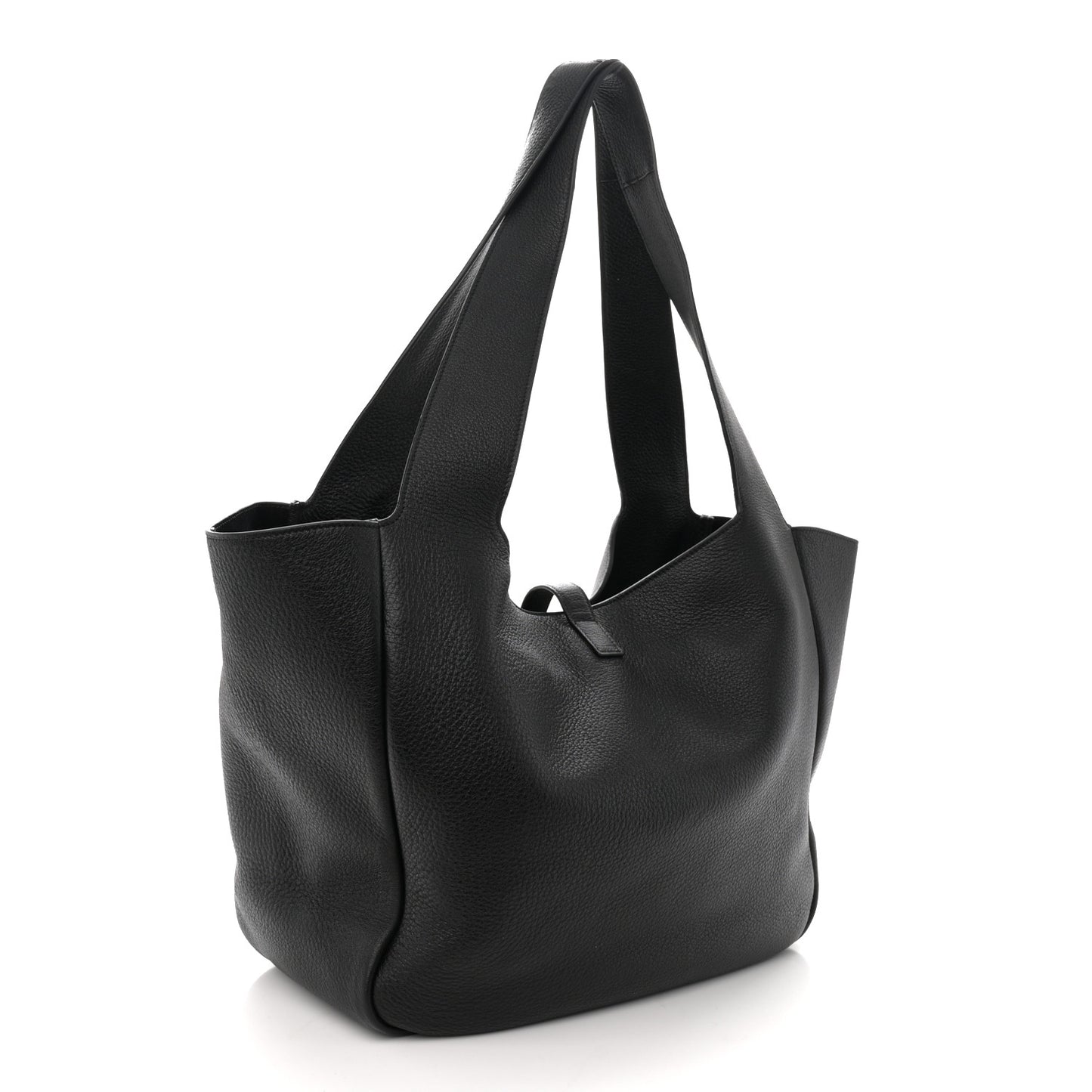 Grained Deerskin Bea Tote Black