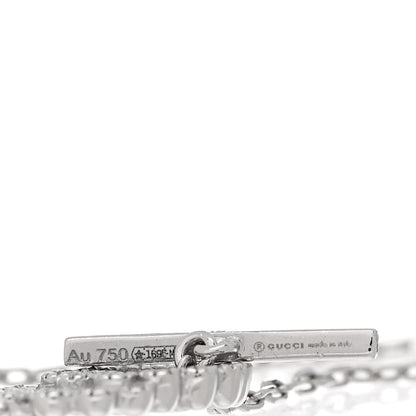 Gucci 18K White Gold Diamond GG Running Bracelet 3 of 3