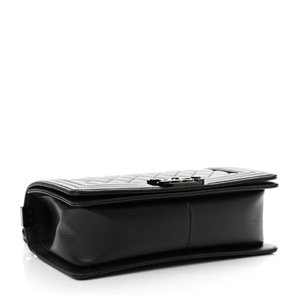 Chanel Caviar Quilted Medium Boy Flap So Black 4 of 11