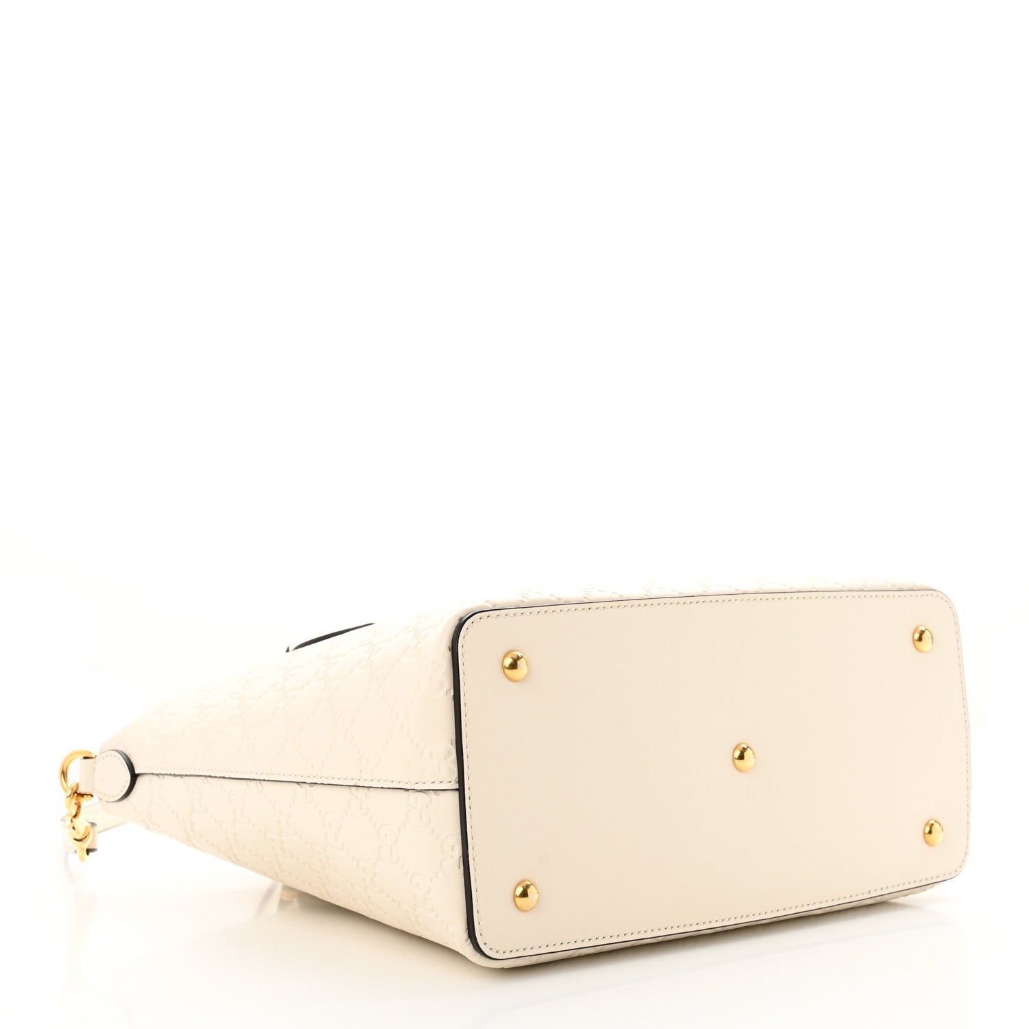 Gucci Guccissima Linea A Foldover Tote Off White 4 of 10