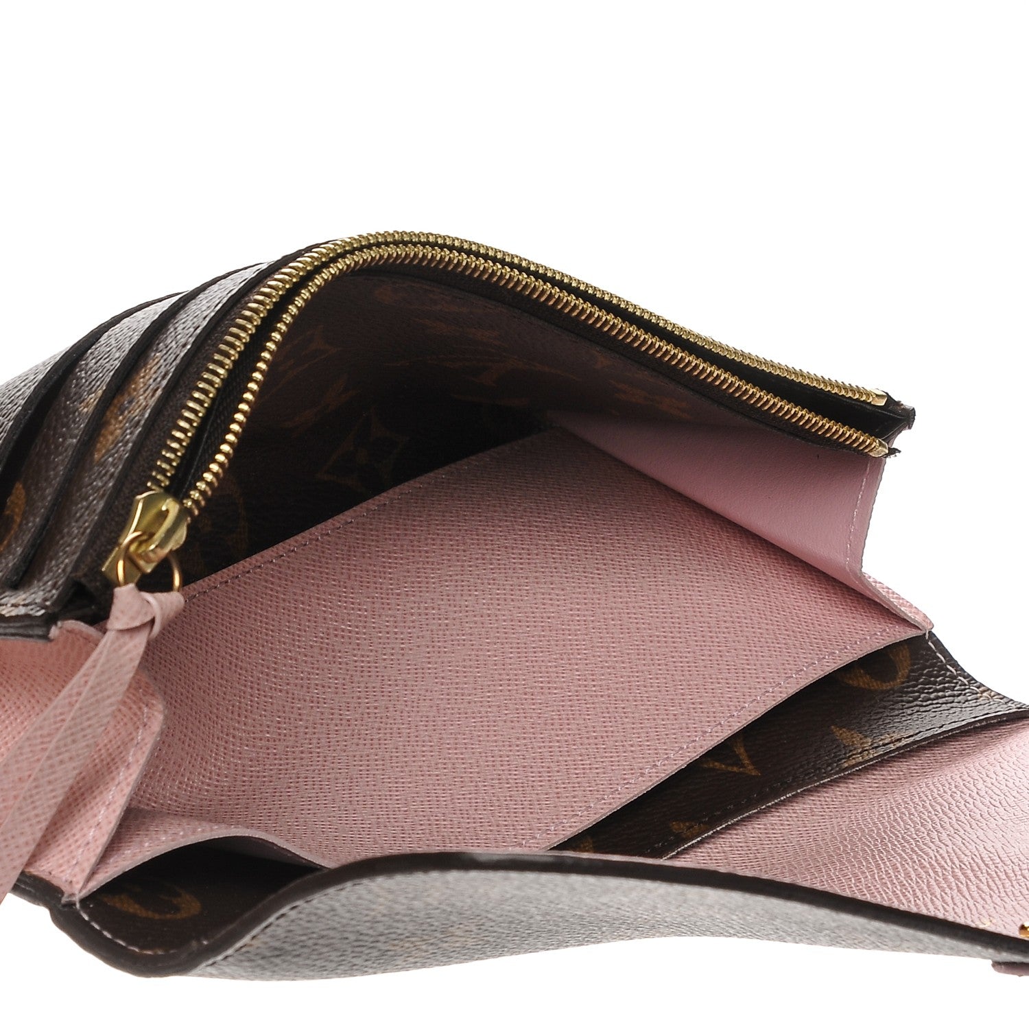 Louis Vuitton Monogram Emilie Wallet Rose Ballerine 5 of 7