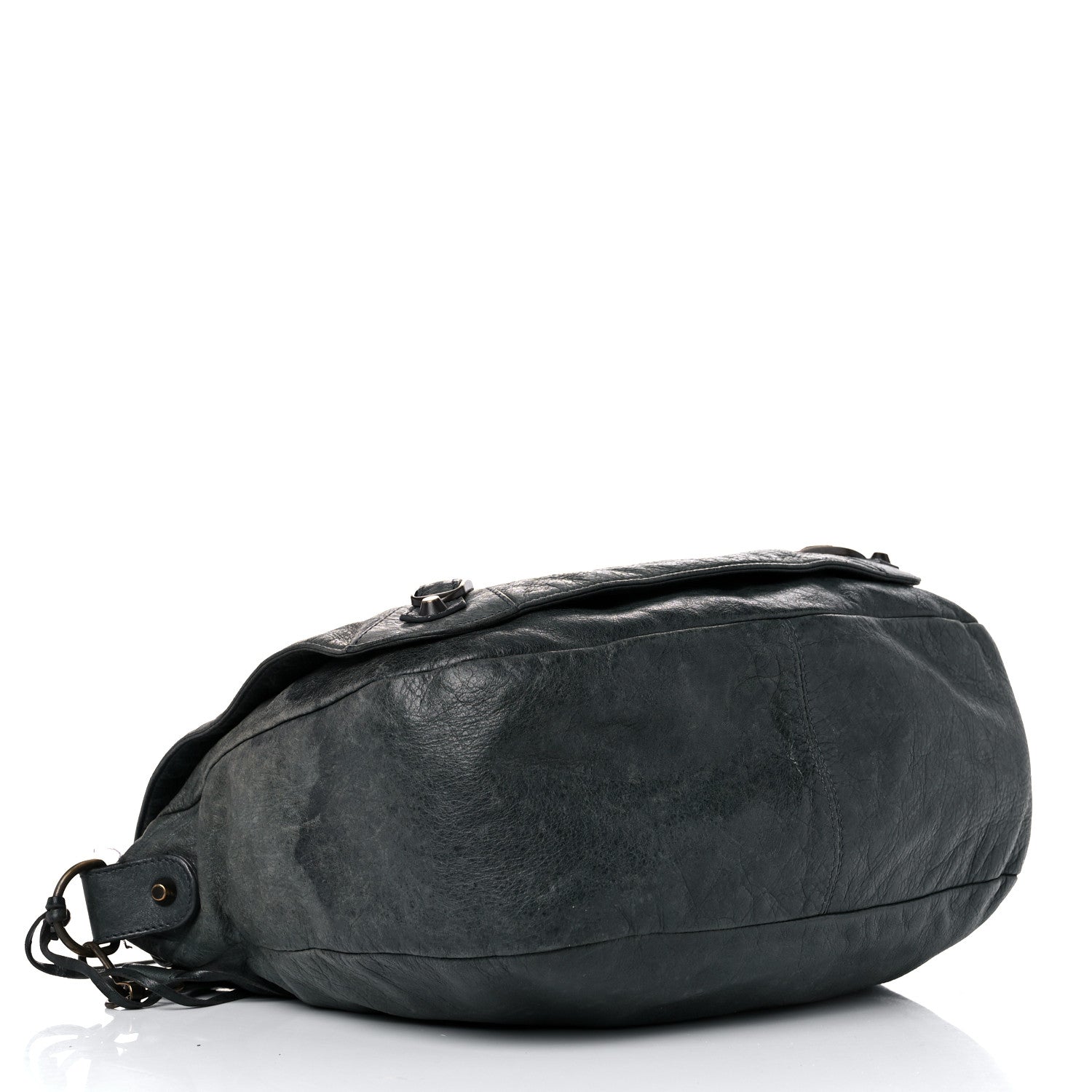 Balenciaga Agneau Classic Hardware Folk Messenger Anthracite 4 of 15
