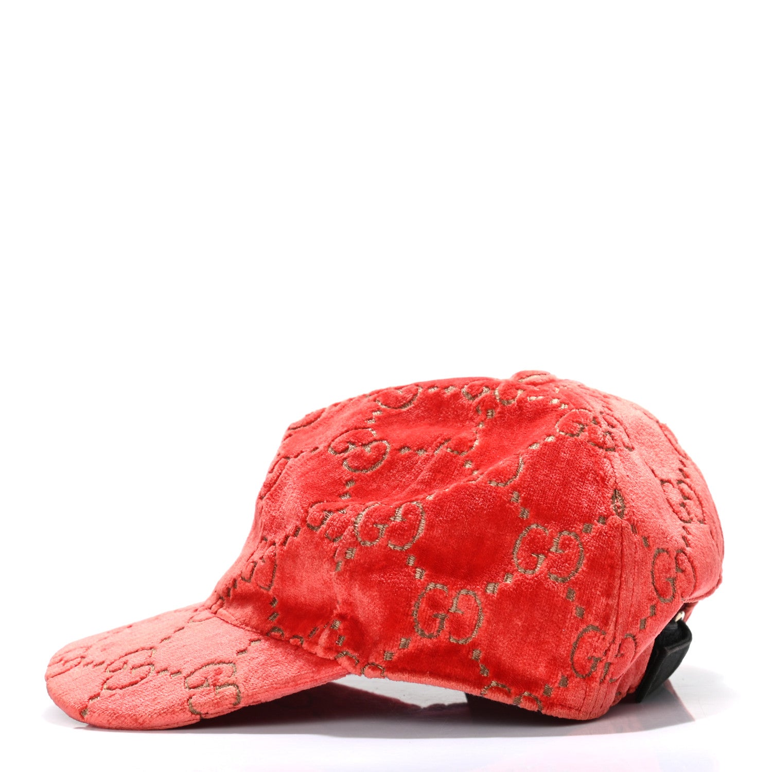 Gucci Velvet GG Monogram Baseball Hat S Pink 3 of 9
