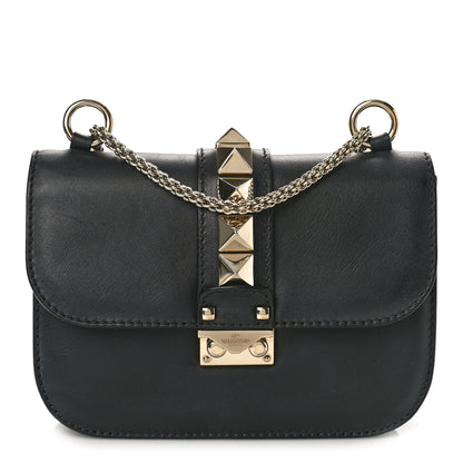 Valentino Garavani Vitello Small Glam Lock Rockstud Flap Black 1 of 9