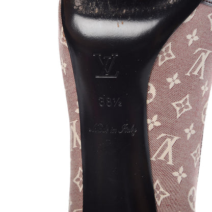 Louis Vuitton Monogram Idylle Judy Open Toe Pumps 38.5 Sepia 9 of 11