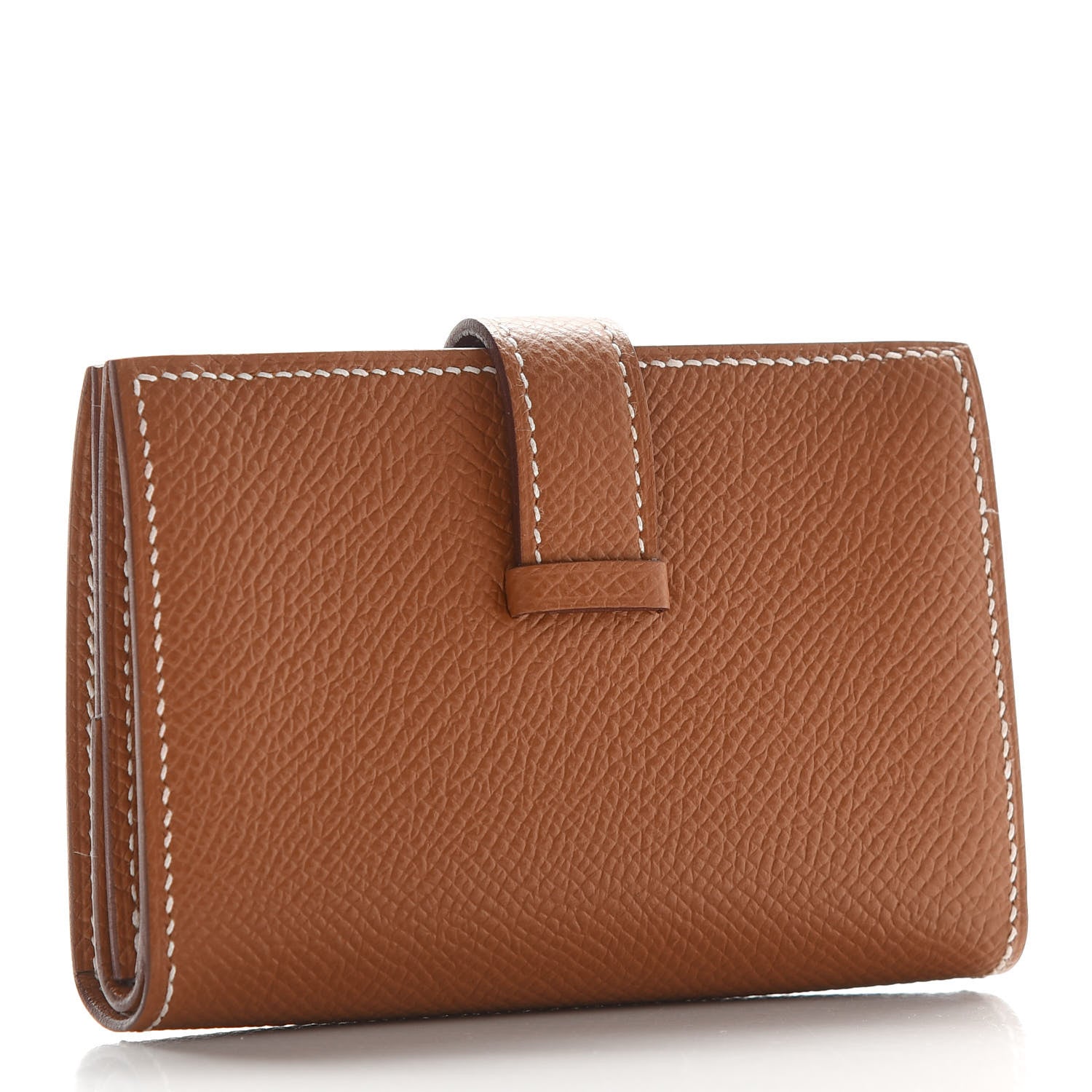 Hermes Epsom Mini Bearn Wallet Gold 3 of 6