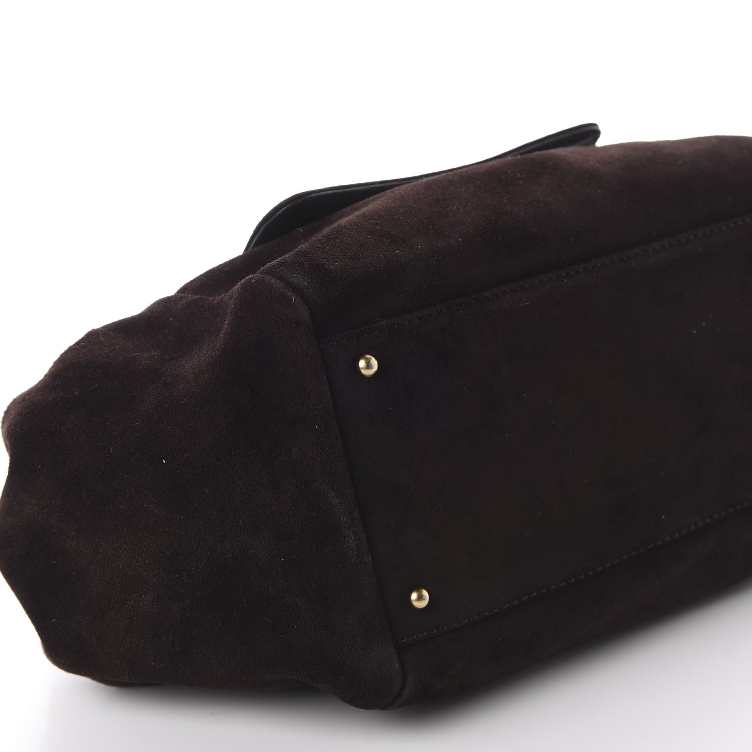 Chanel Suede Accordion Flap Brown 6 of 11