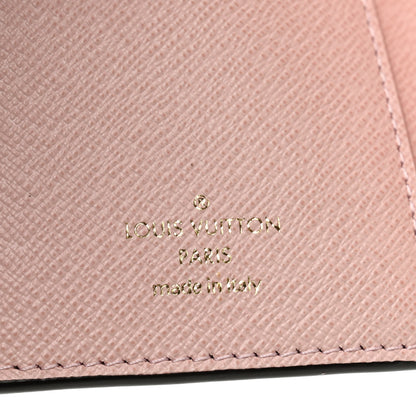 Louis Vuitton Damier Ebene Victorine Wallet Rose Ballerine 6 of 6