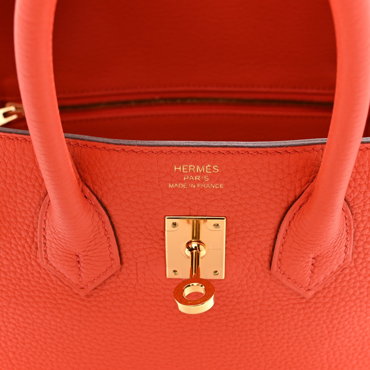 Togo Birkin 25 Orange Poppy