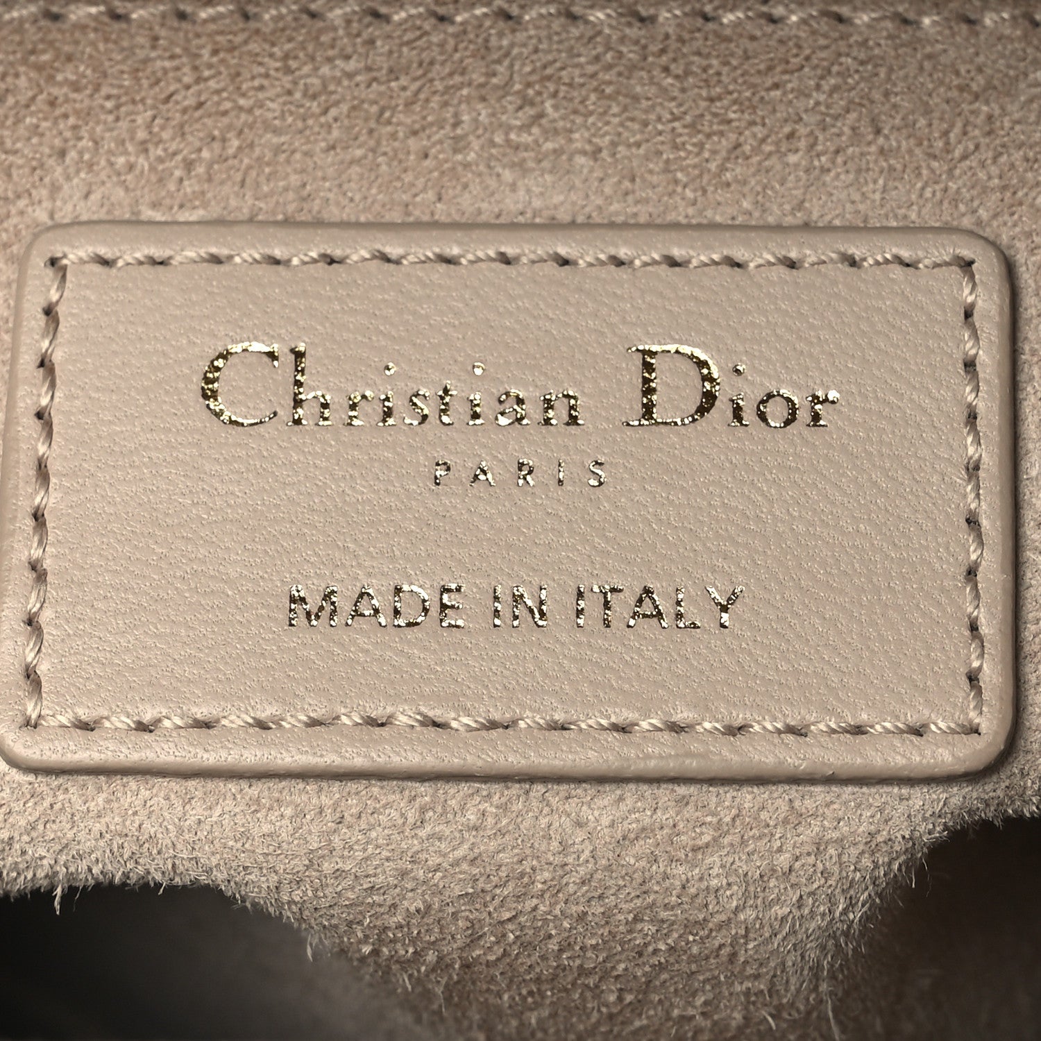 Christian Dior Lambskin Cannage Medium Lady Dior Beige 6 of 13