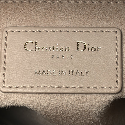 Christian Dior Lambskin Cannage Medium Lady Dior Beige 6 of 13