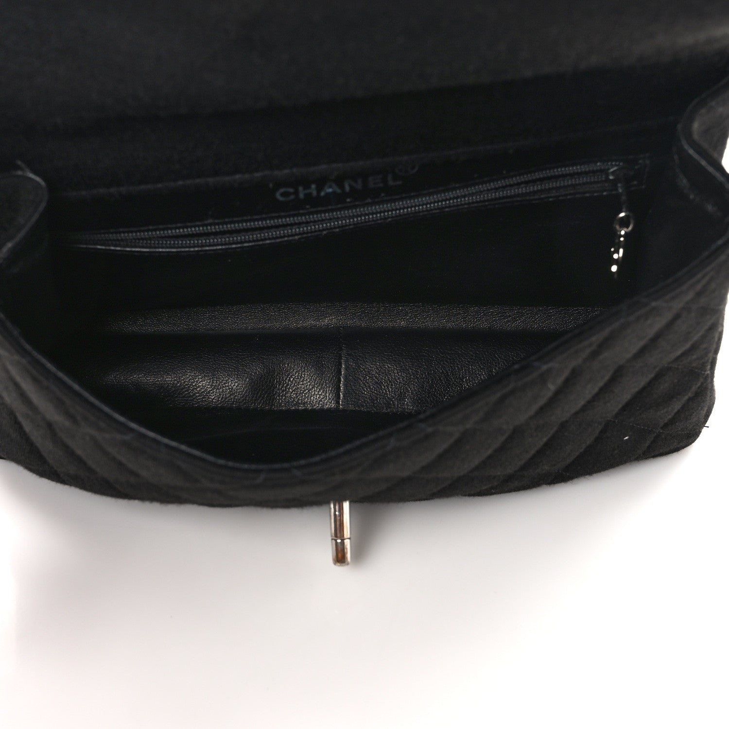 Chanel Jersey Double Sided Jumbo Flap Black 5 of 13