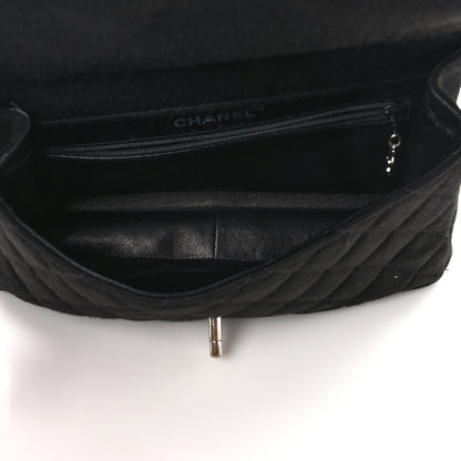 Chanel Jersey Double Sided Jumbo Flap Black 5 of 13