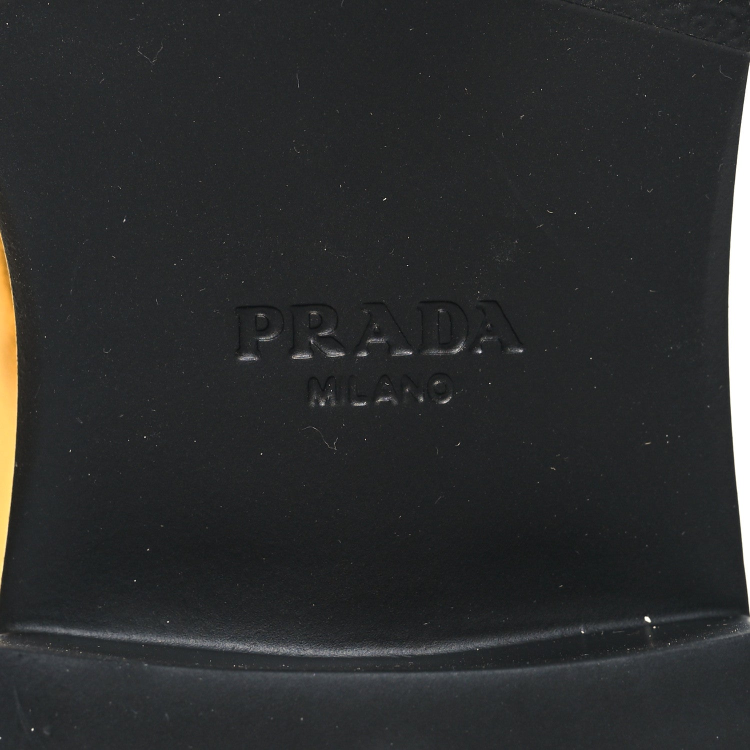 Prada Metallic Brushed Calfskin Metal Triangle Logo 50mm Loafers 41 Platino 7 of 9