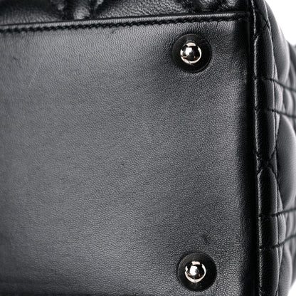 Christian Dior Lambskin Cannage Large Lady Dior Black 14 of 21