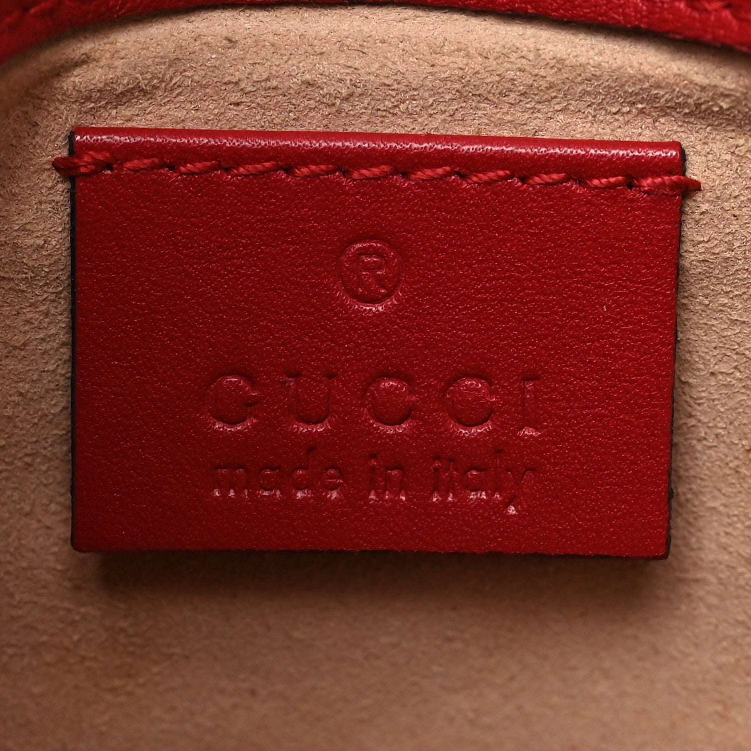 Gucci Calfskin Matelasse Super Mini GG Marmont Shoulder Bag Hibiscus Red 6 of 10
