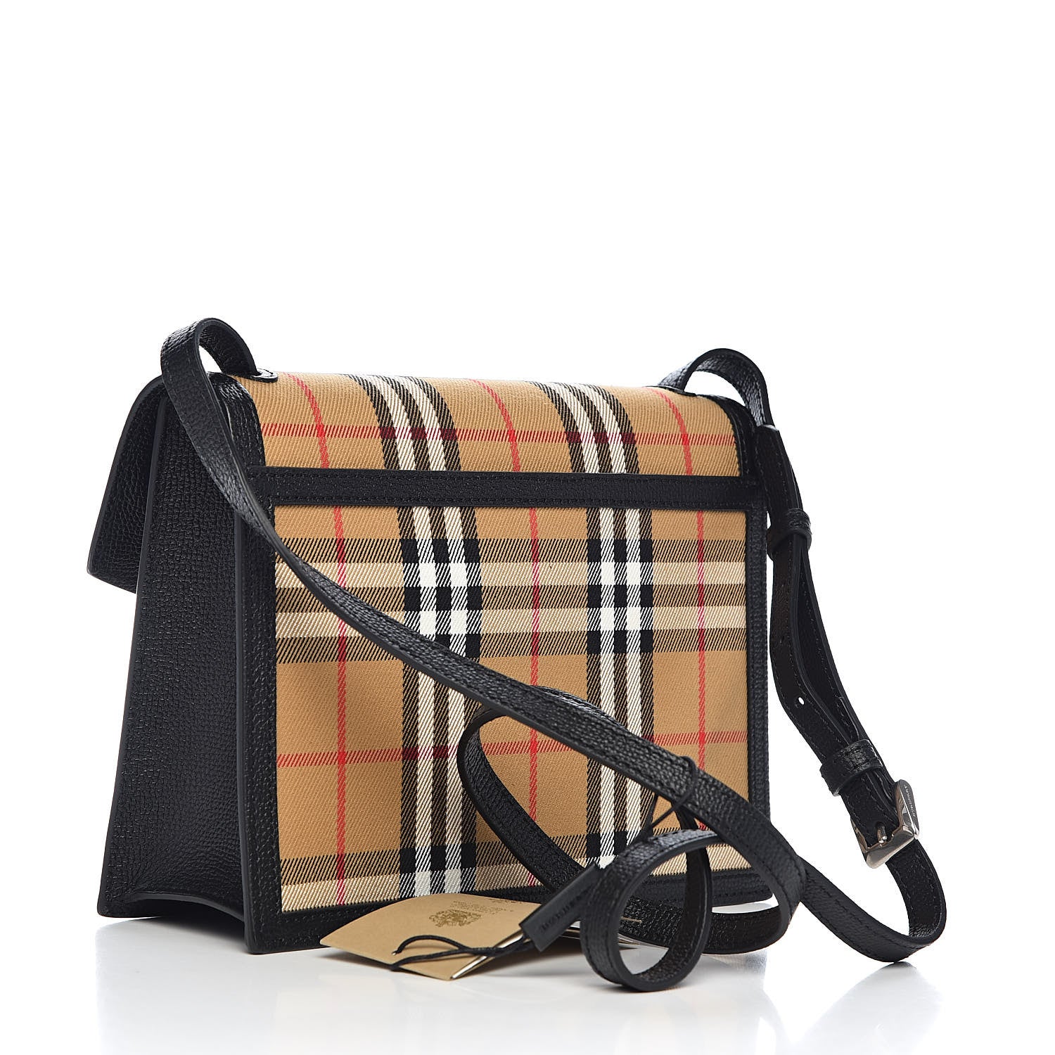 Burberry Vintage Check Small Macken Crossbody Bag Black 4 of 12