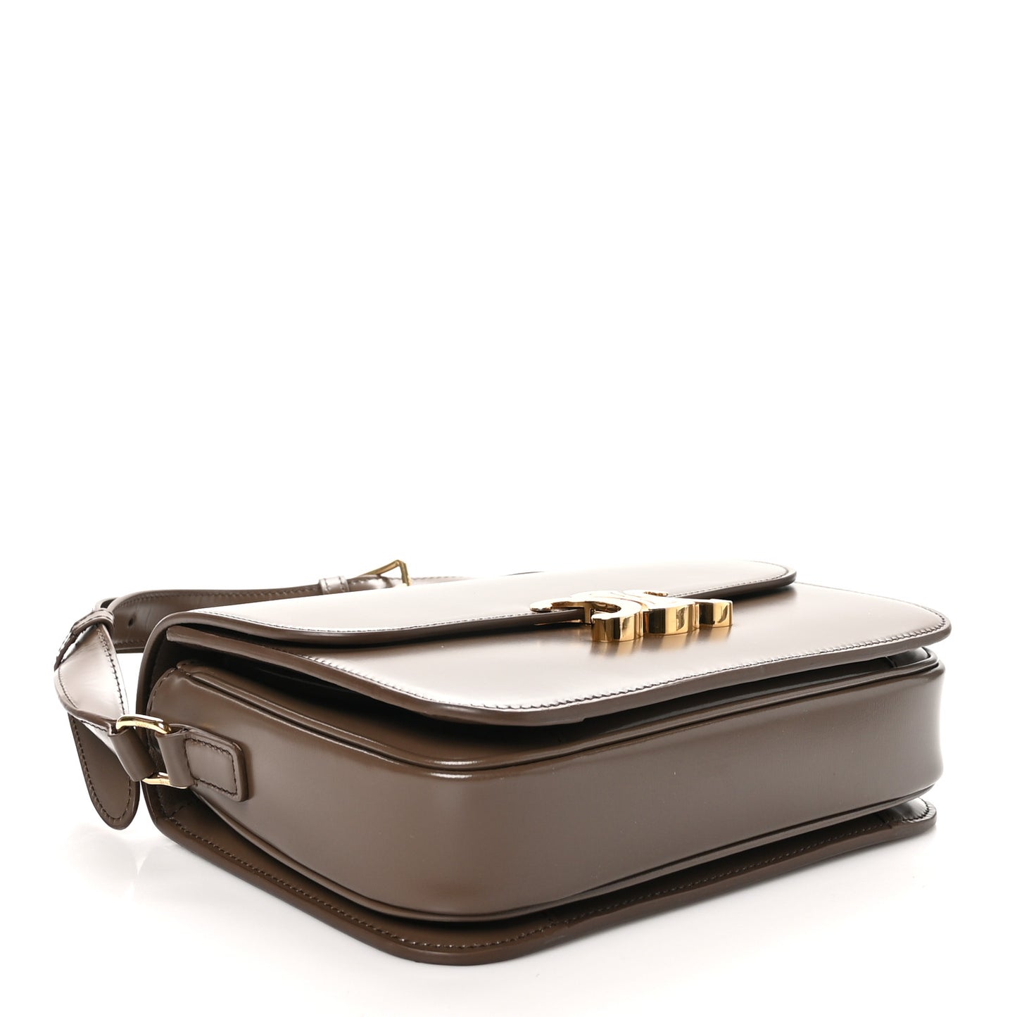 Shiny Calfskin Medium Triomphe Camel