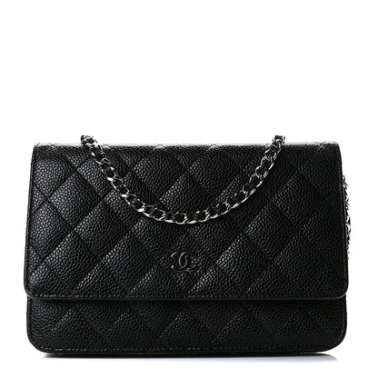 Chanel Caviar Quilted Wallet On Chain WOC Black 15 of 19
