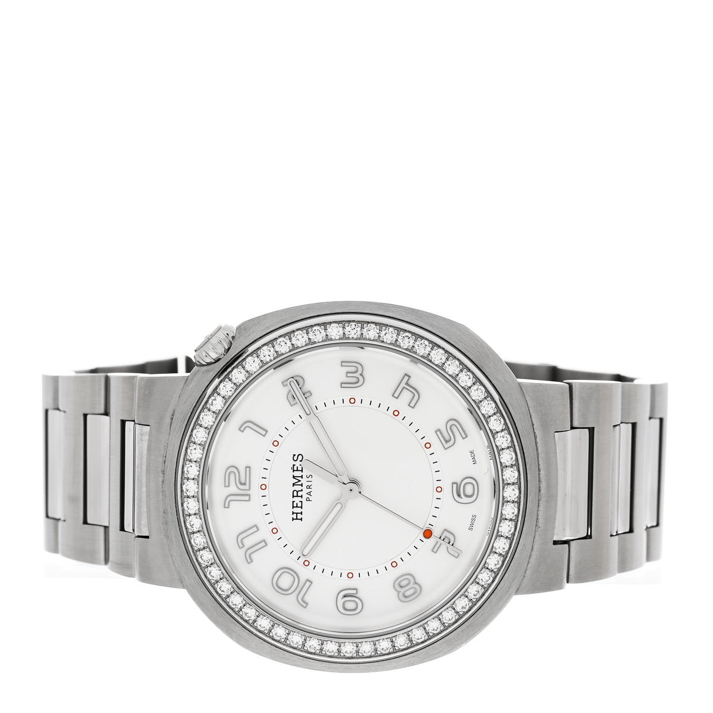 Stainless Steel Diamond Bezel 36mm Cut Automatic Watch