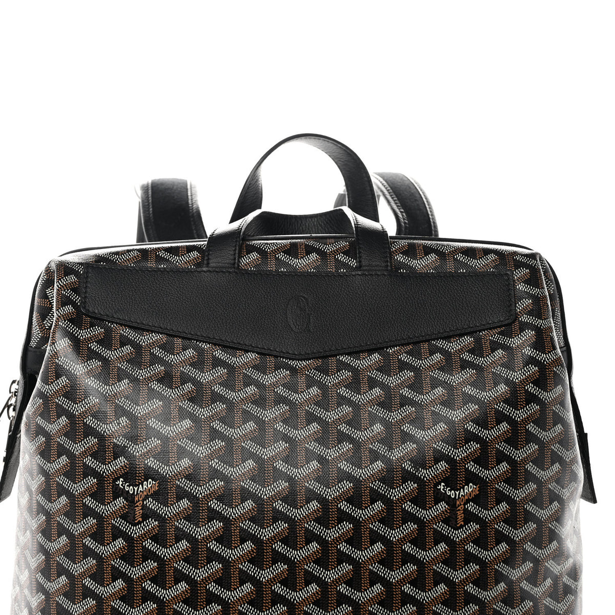 Goyard Goyardine Calfskin Cisalpin Backpack Black 7 of 11